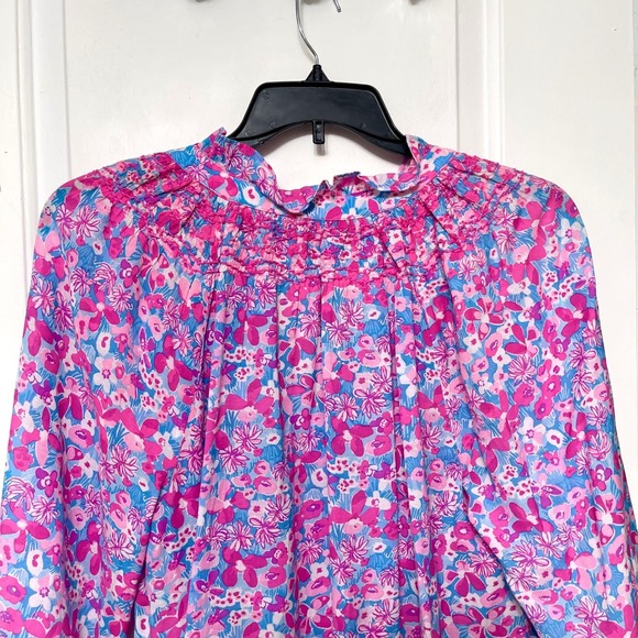 Lilly Pulitzer Lourdes 3/4 Sleeve Cotton in Pink Baby Bloomer Size XL - Picture 8 of 12